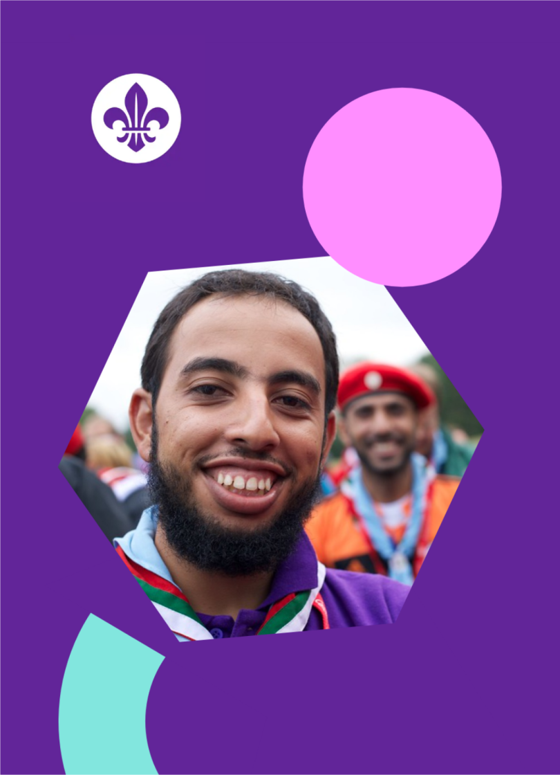 Scouts Baner promujący Case study  „Scouts for SDGs” z hasłem „Change the World”